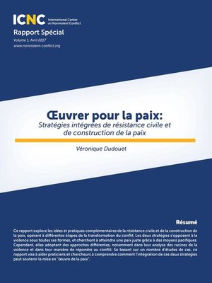 cover image of Œuvrer pour la paix